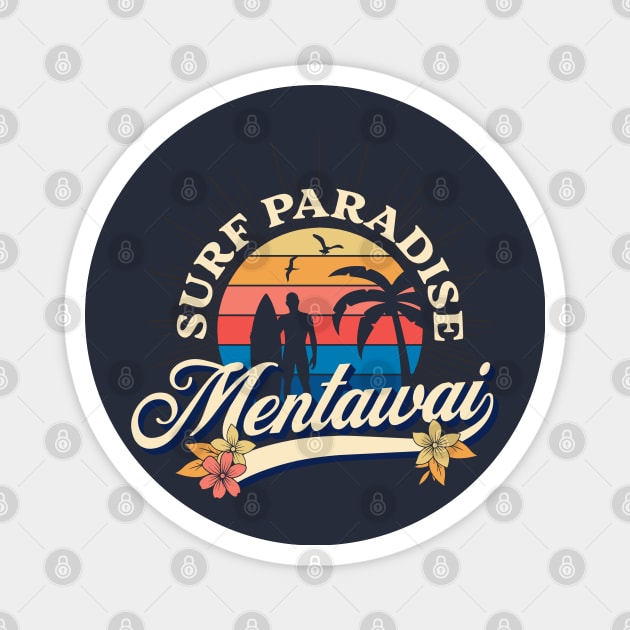 Mentawai Surf Paradise Magnet by Metavershort